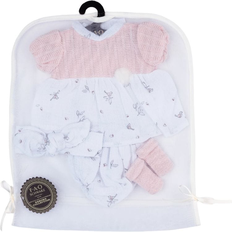 FAO Schwarz - My FAO Doll Outfit - Pink & White Dress - My FAO Doll
