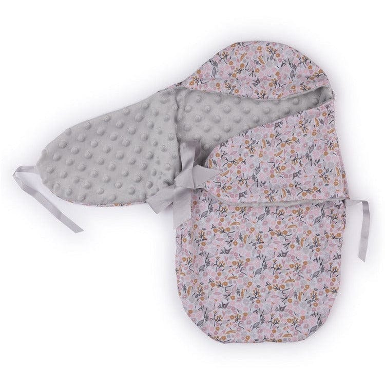 FAO Schwarz - My FAO Doll Swaddle - Grey Dots & Flowers - My FAO Doll