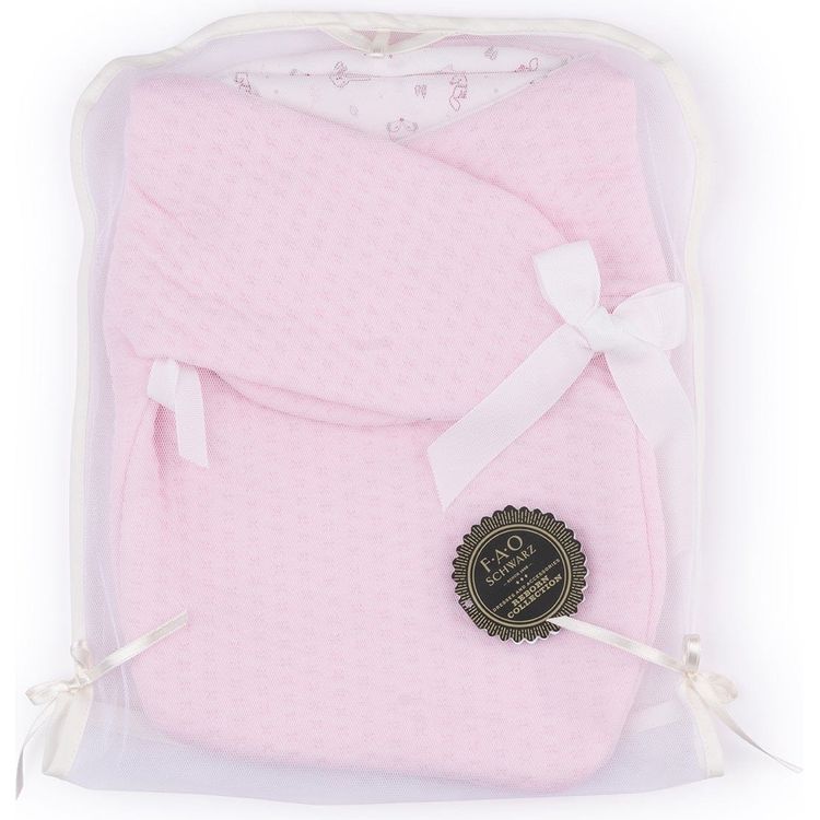 FAO Schwarz - My FAO Doll Swaddle - Light Pink - My FAO Doll