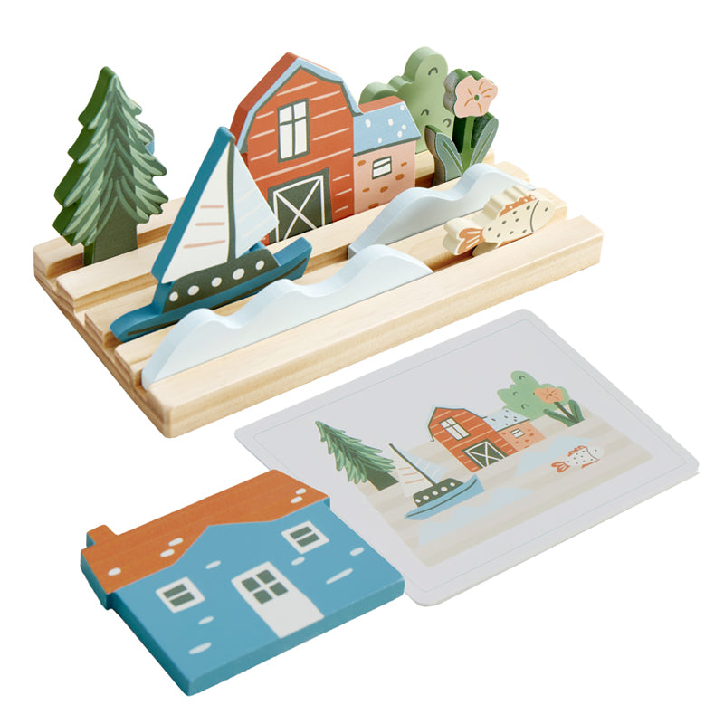 Wonder & Wise - My Town Picture Matching Game - Preschool