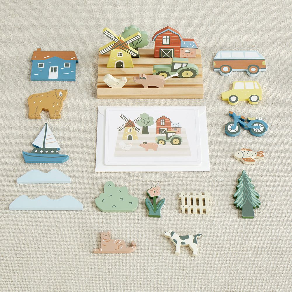 Wonder & Wise - My Town Picture Matching Game - Preschool