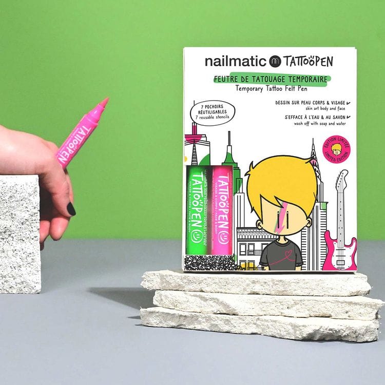 Nailmatic - NYC Temporary Tattoo Pen Set for Kids - Trend Accessories