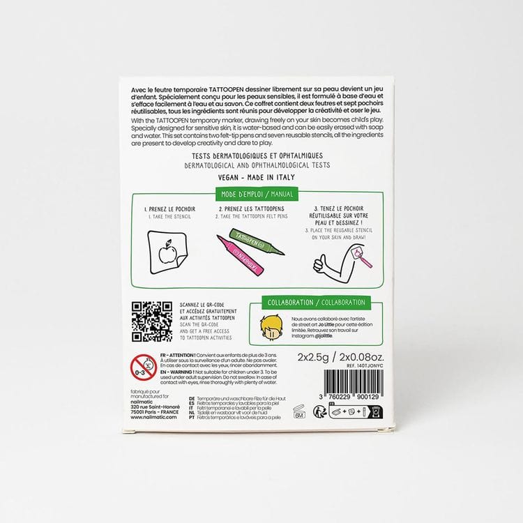 Nailmatic - NYC Temporary Tattoo Pen Set for Kids - Trend Accessories