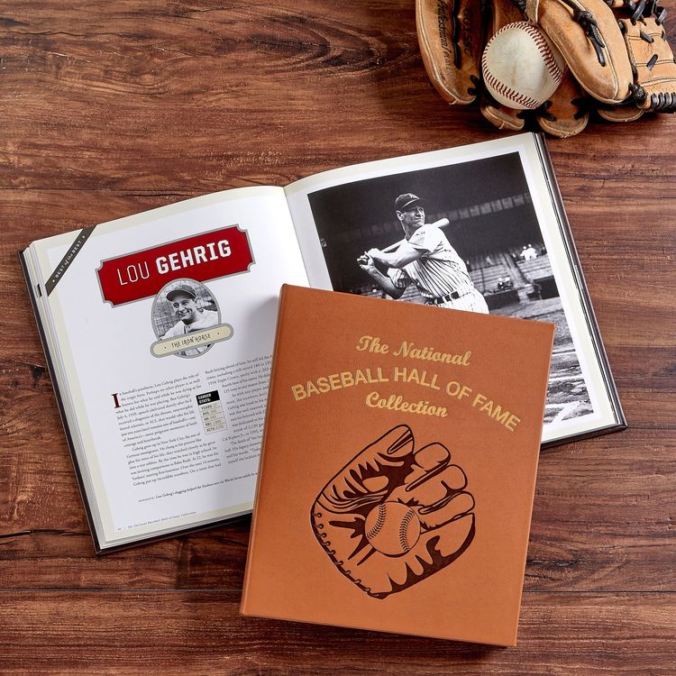 Graphic Image - National Baseball Hall of Fame Book Leather Edition - Books