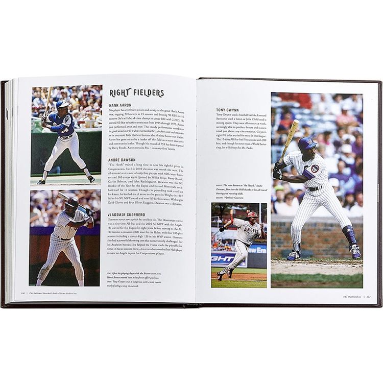 Graphic Image - National Baseball Hall of Fame Book Leather Edition - Books