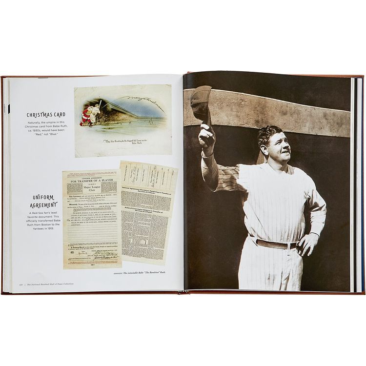 Graphic Image - National Baseball Hall of Fame Book Leather Edition - Books