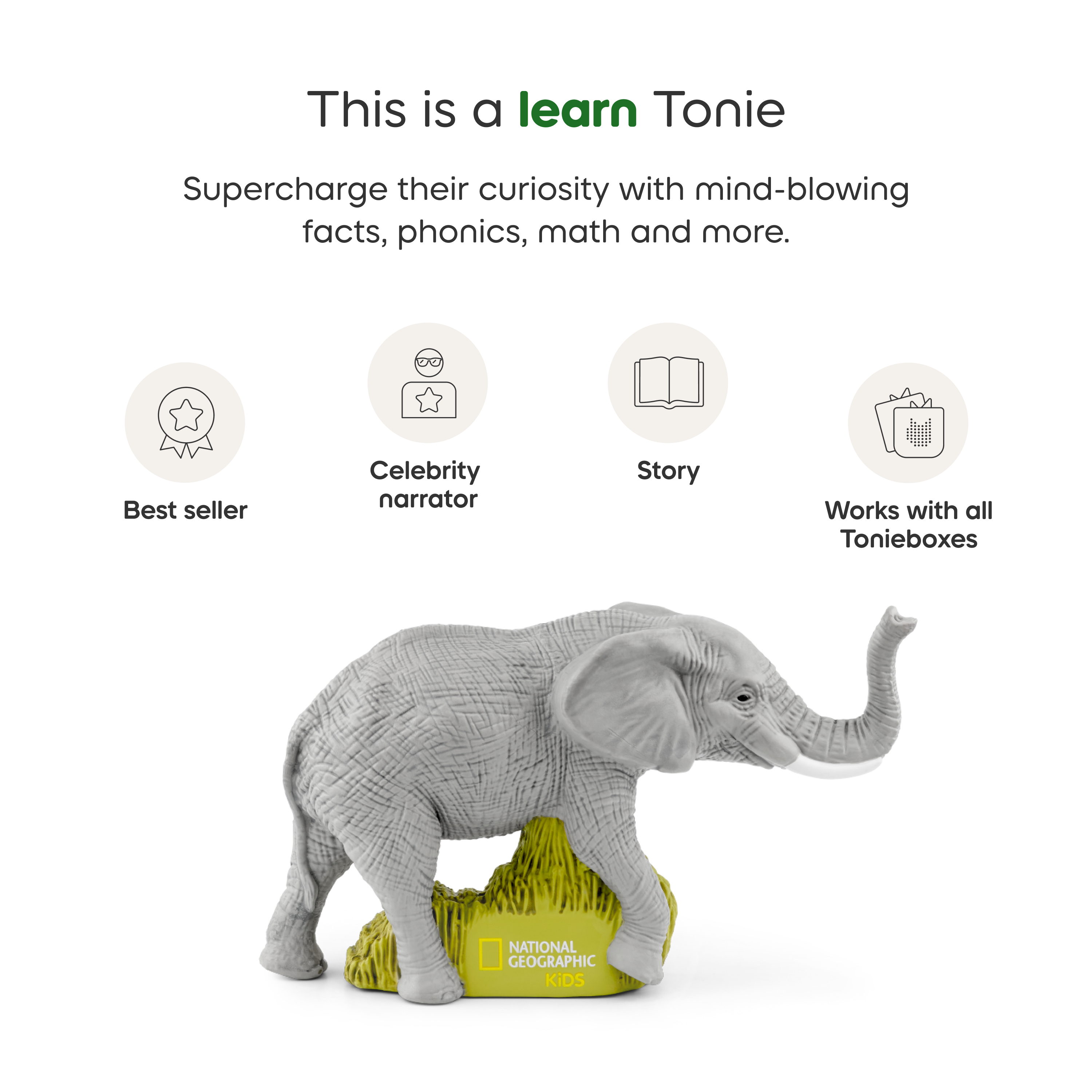 Tonies - National Geographic Kids: Elephants Tonie - Electronics
