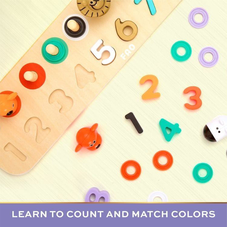 FAO Schwarz - Nature Numbers Counting Puzzle - Preschool