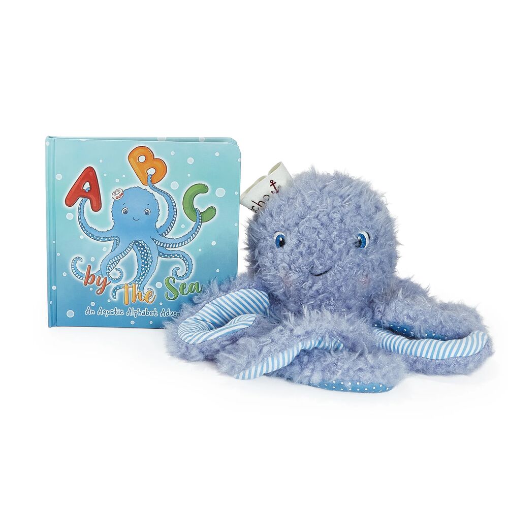 Bunnies By The Bay - Ocho the Octopus Plush & ABC by the Sea Book Bundle - Infants