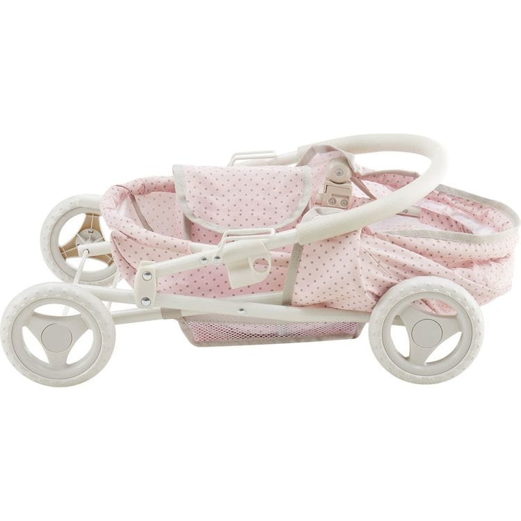 Teamson Kids - Olivia's Little World Polka Dot Princess Baby Doll Pram Stroller - Dolls