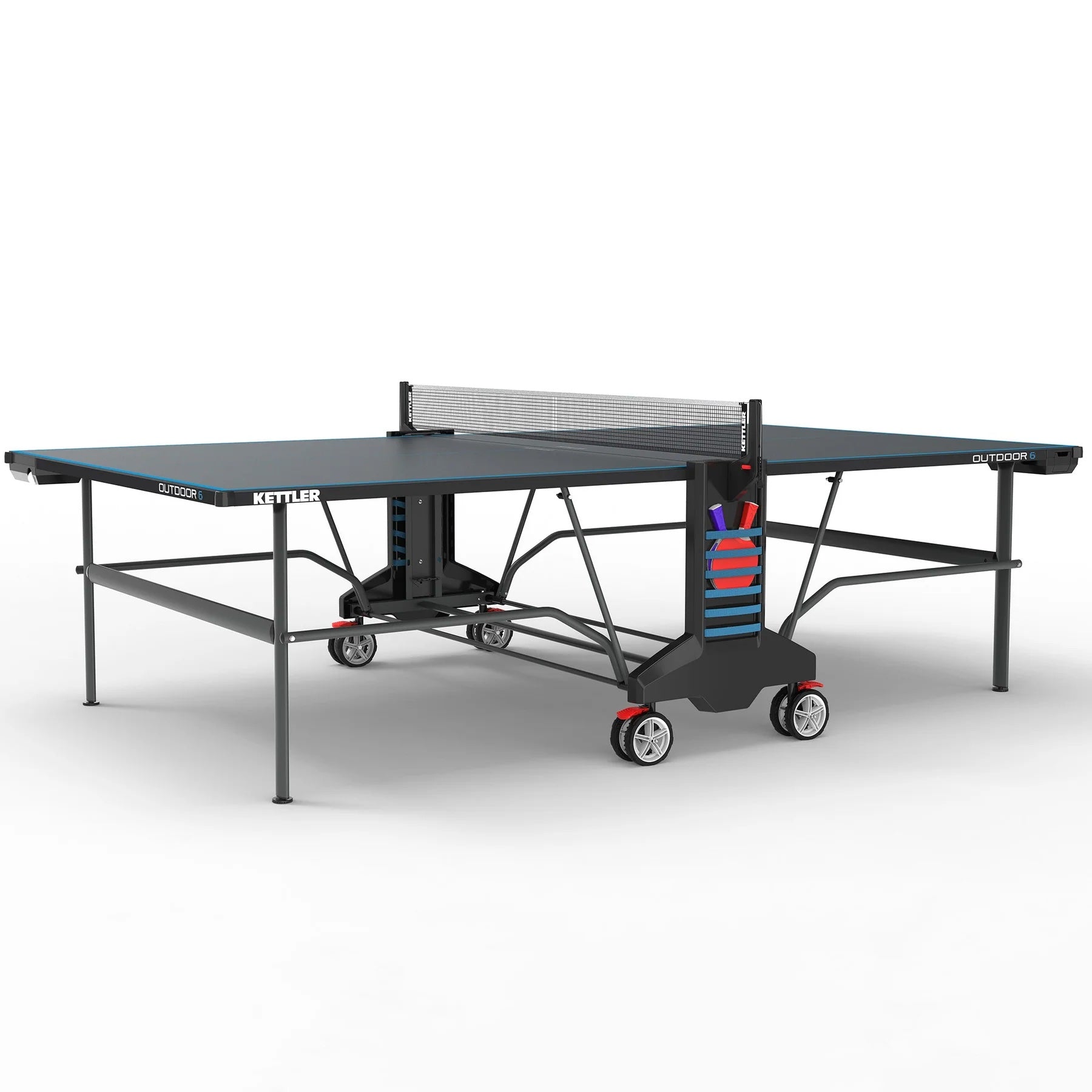 Outdoor 6 Table Tennis 4-Player Bundle