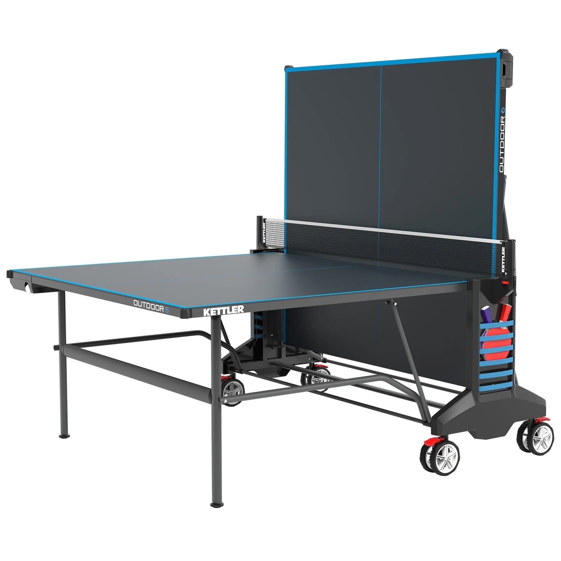 KETTLER® - Outdoor 6 Table Tennis 4-Player Bundle - Games