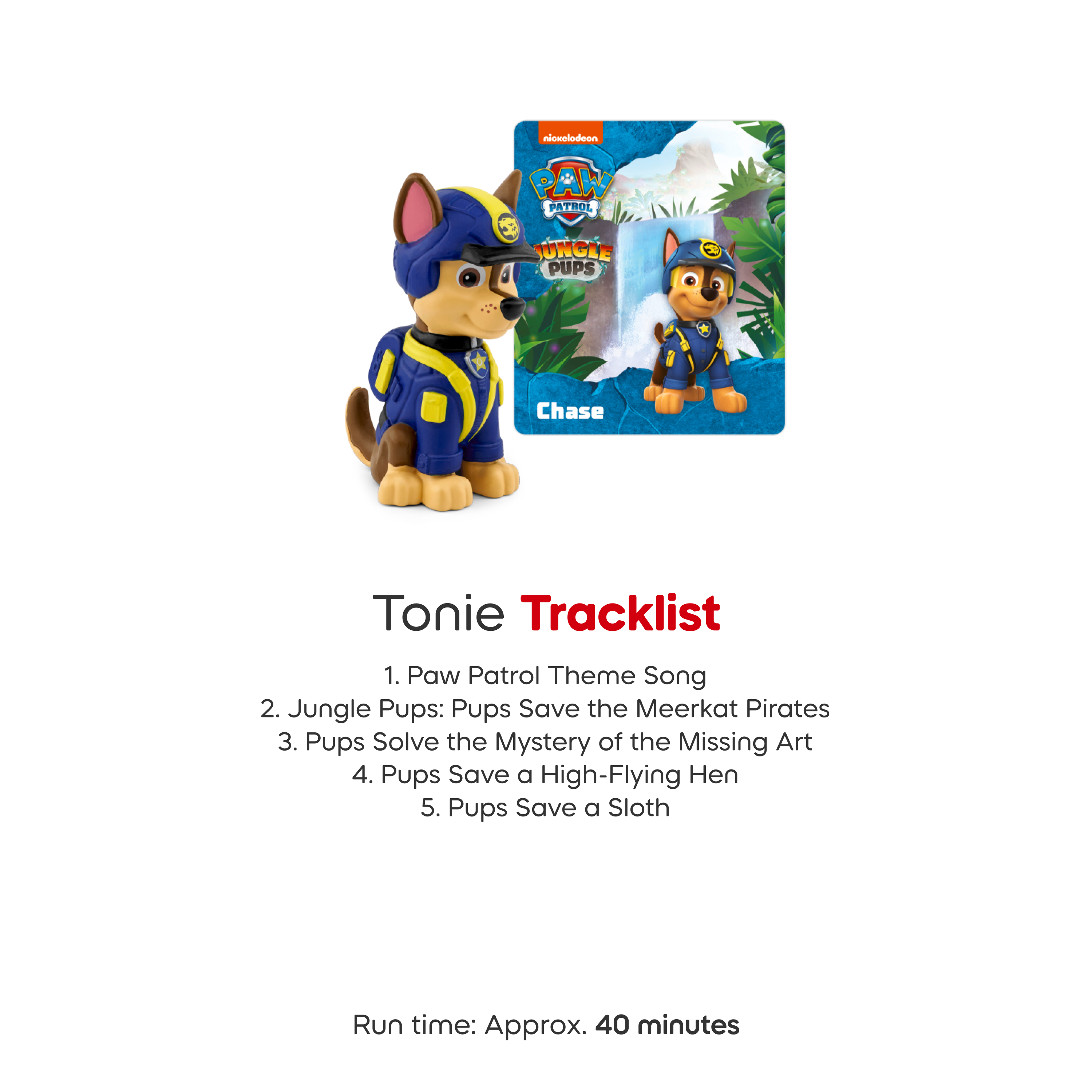 Tonies - PAW Patrol Jungle Pups: Chase Tonie - Electronics