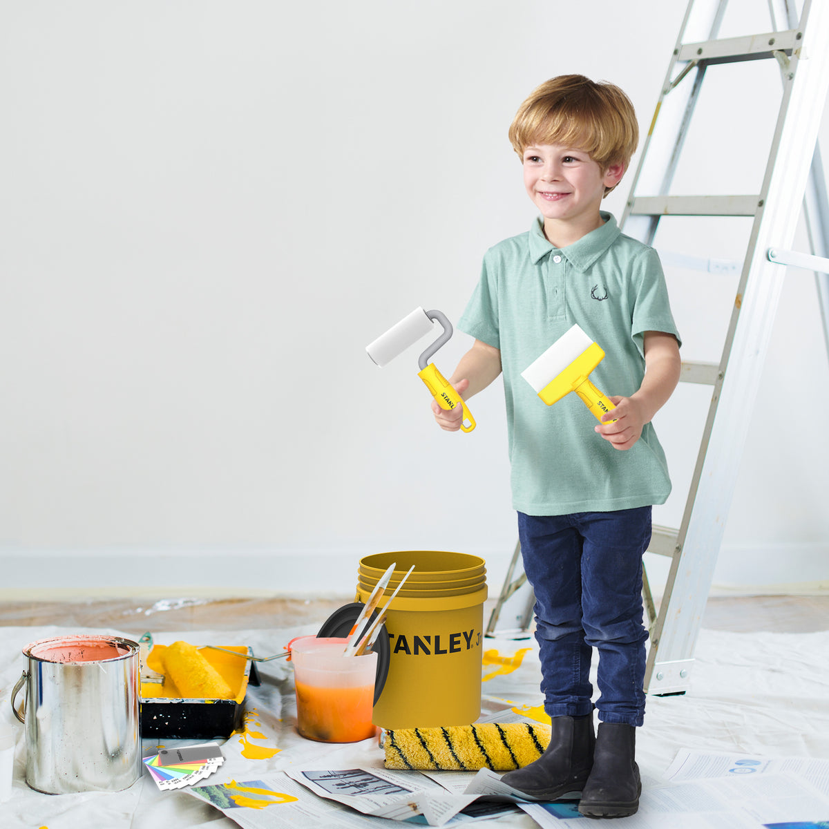 Stanley Jr. - Painter Set for Kids (5 Tools) - Preschool