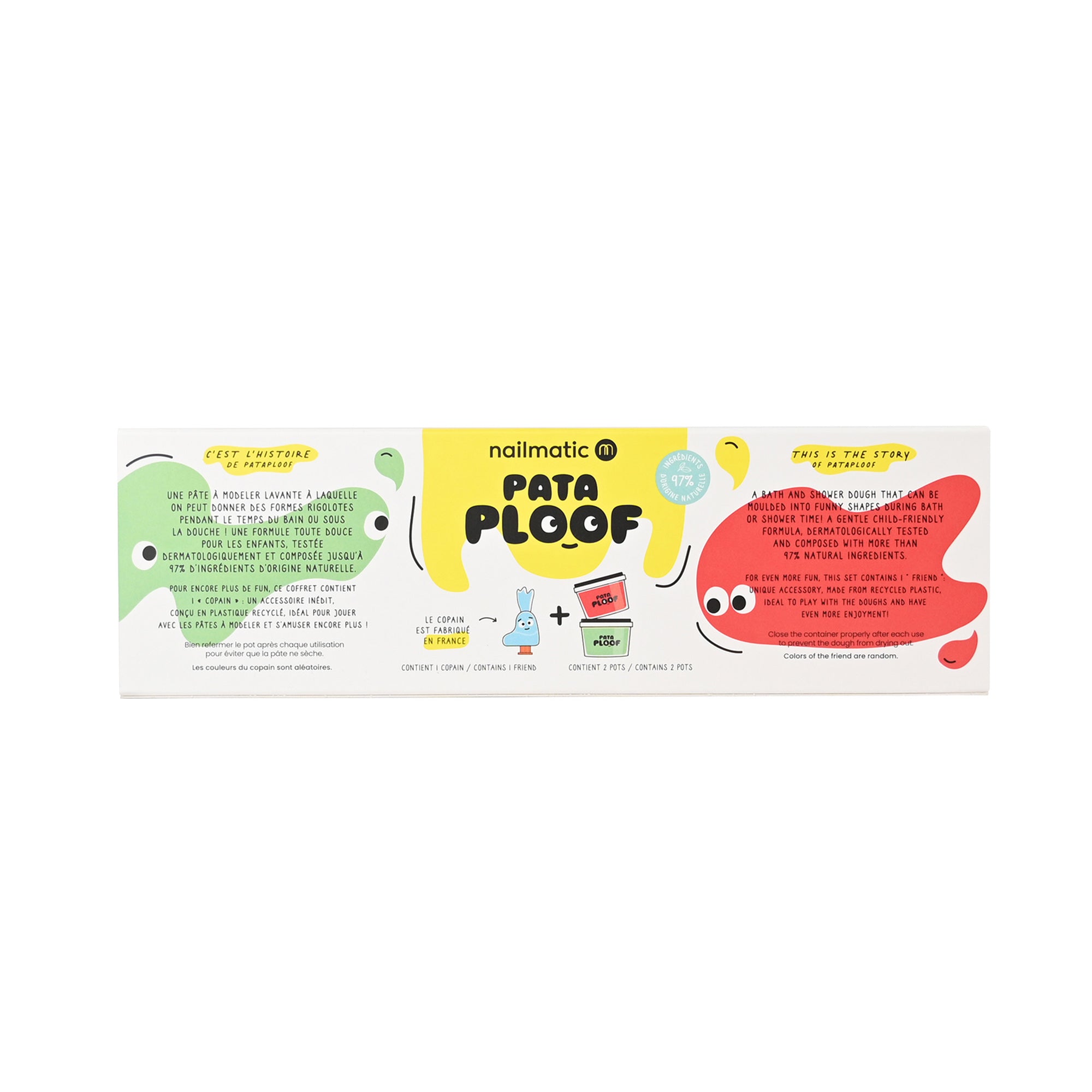 Nailmatic - Pataploof Bloop - Bath Dough Set of 2 in Green + Red - Trend Accessories