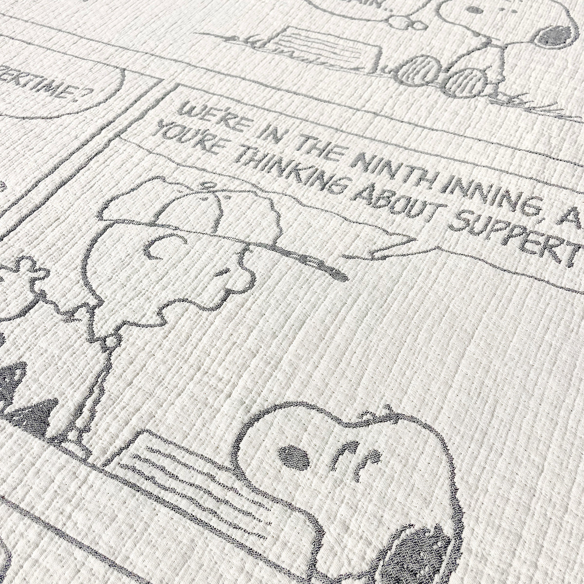 Maison Deux - Peanuts Blanket Comic Baseball - Room Decor