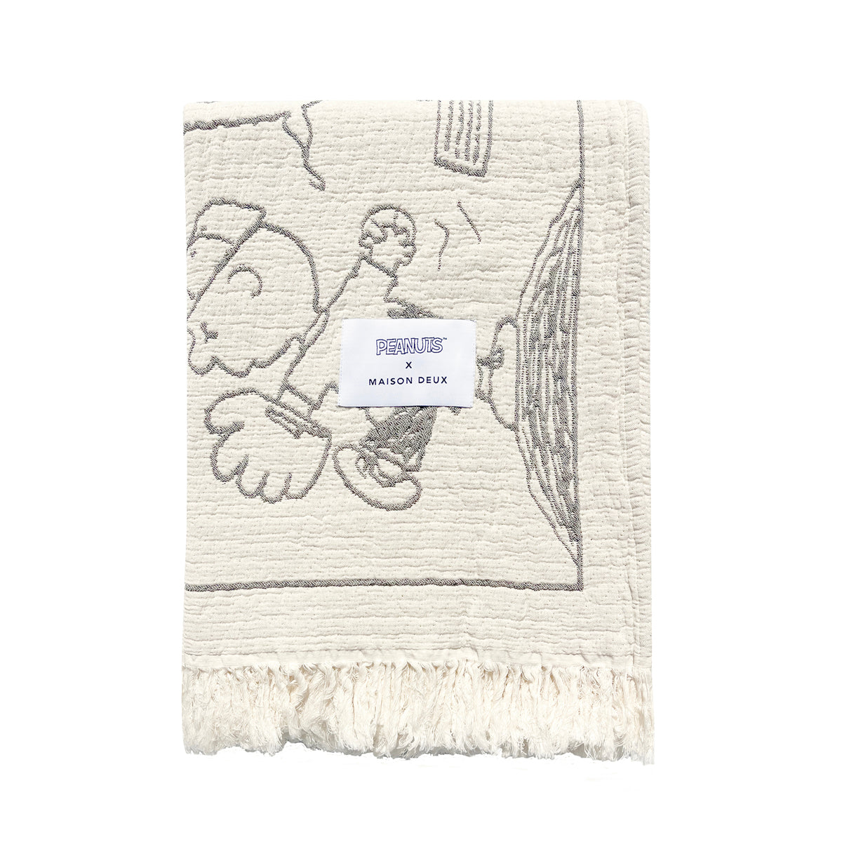 Maison Deux - Peanuts Blanket Comic Baseball - Room Decor