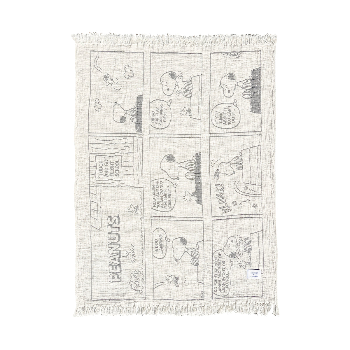 Maison Deux - Peanuts Blanket Comic Flightschool - Room Decor