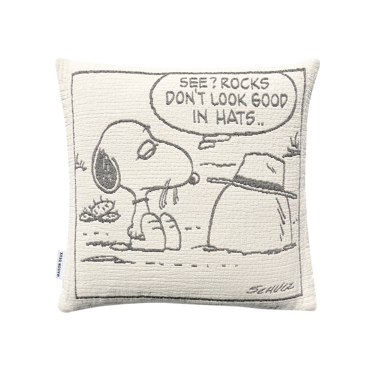 Maison Deux - Peanuts Cushion Cover - Rock - Room Decor