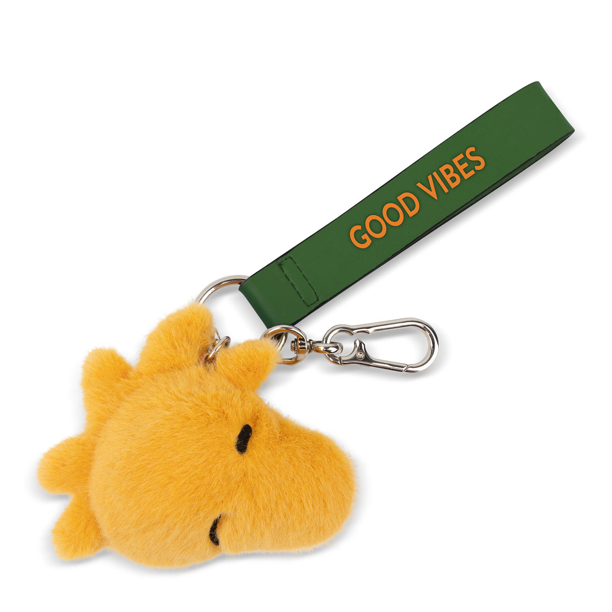 Bon Ton Toys - Peanuts Woodstock Fuzzy ECO Yellow Bag Charm - 3.5" - Plush