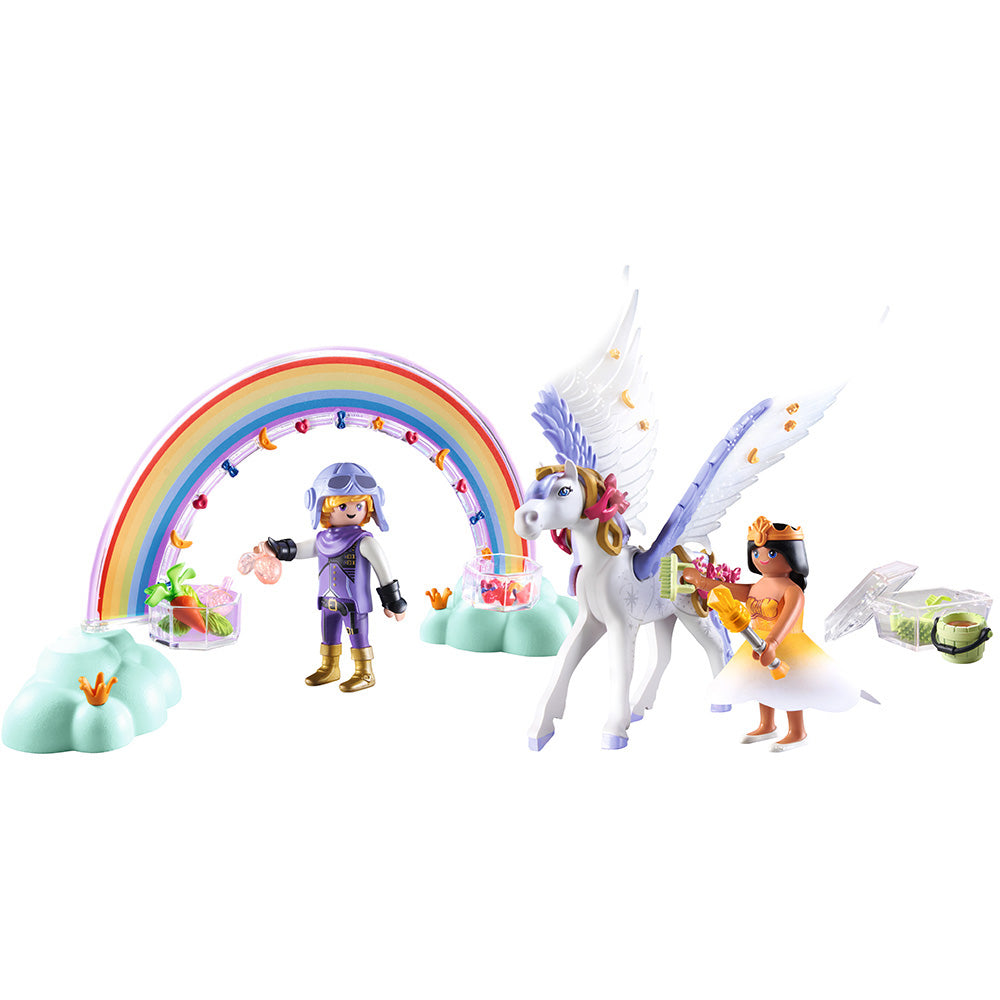 Playmobil - Pegasus with Rainbow in the Clouds Playset - Preschool