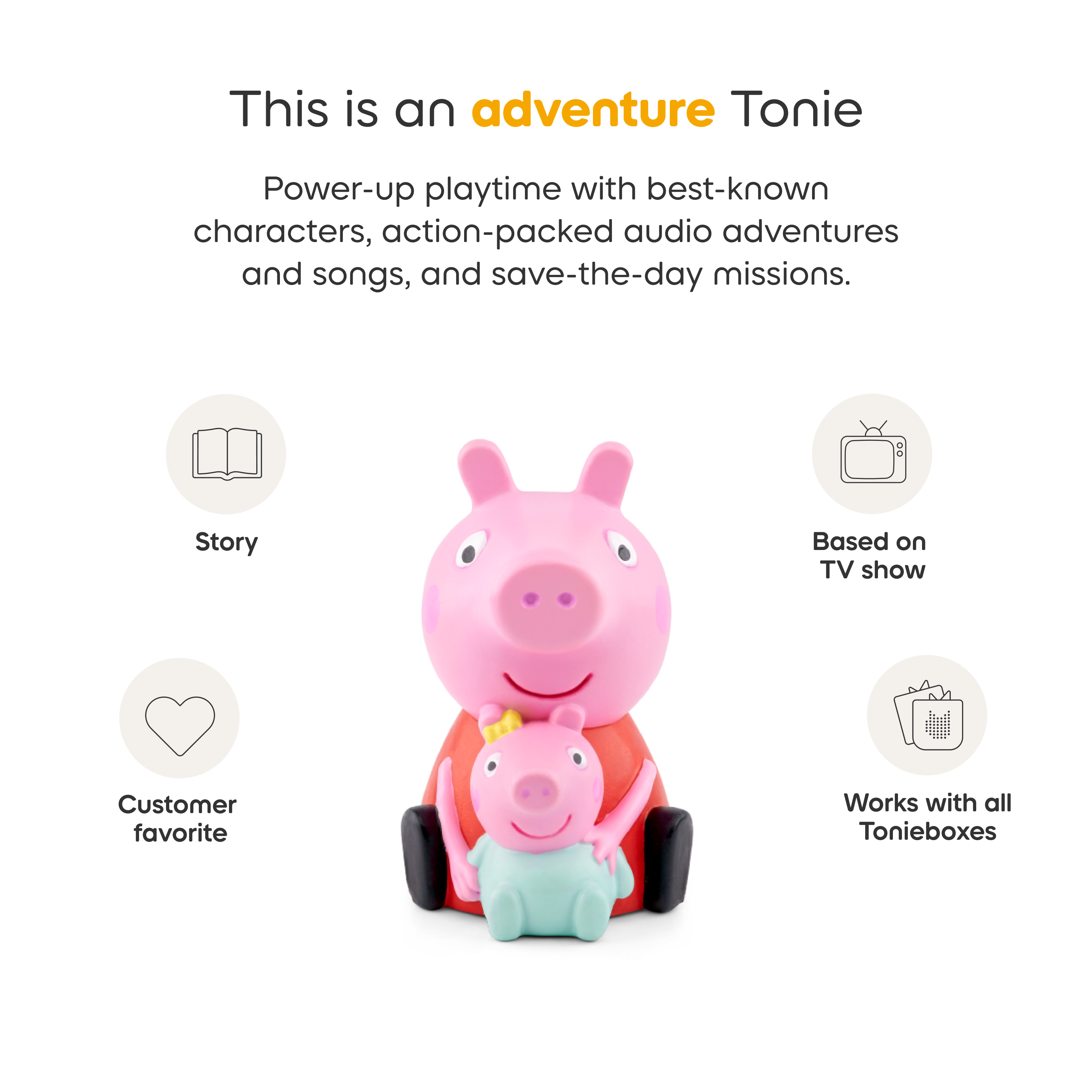 Tonies - Peppa Pig: The New Baby Sister Tonie - Electronics