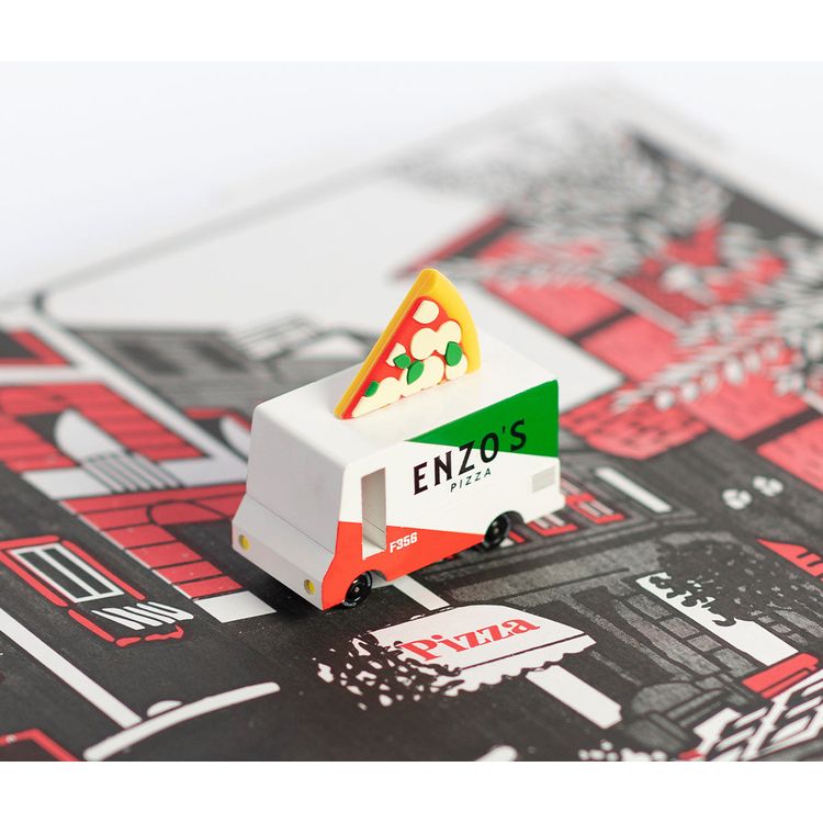Candylab - Pizza Van Toy Car - Vehicles