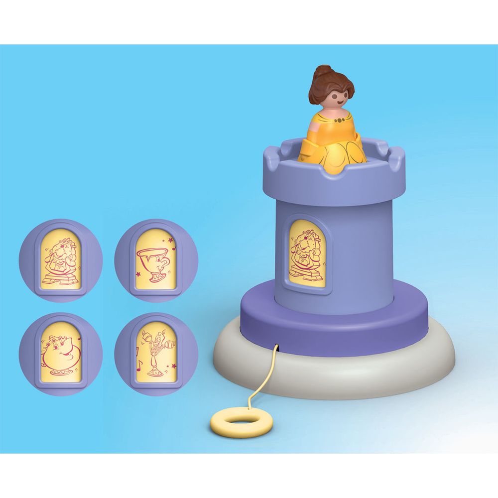 Playmobil - Playmobil Junior & Disney: Belle's Play Tower with Sound Playset - Preschool
