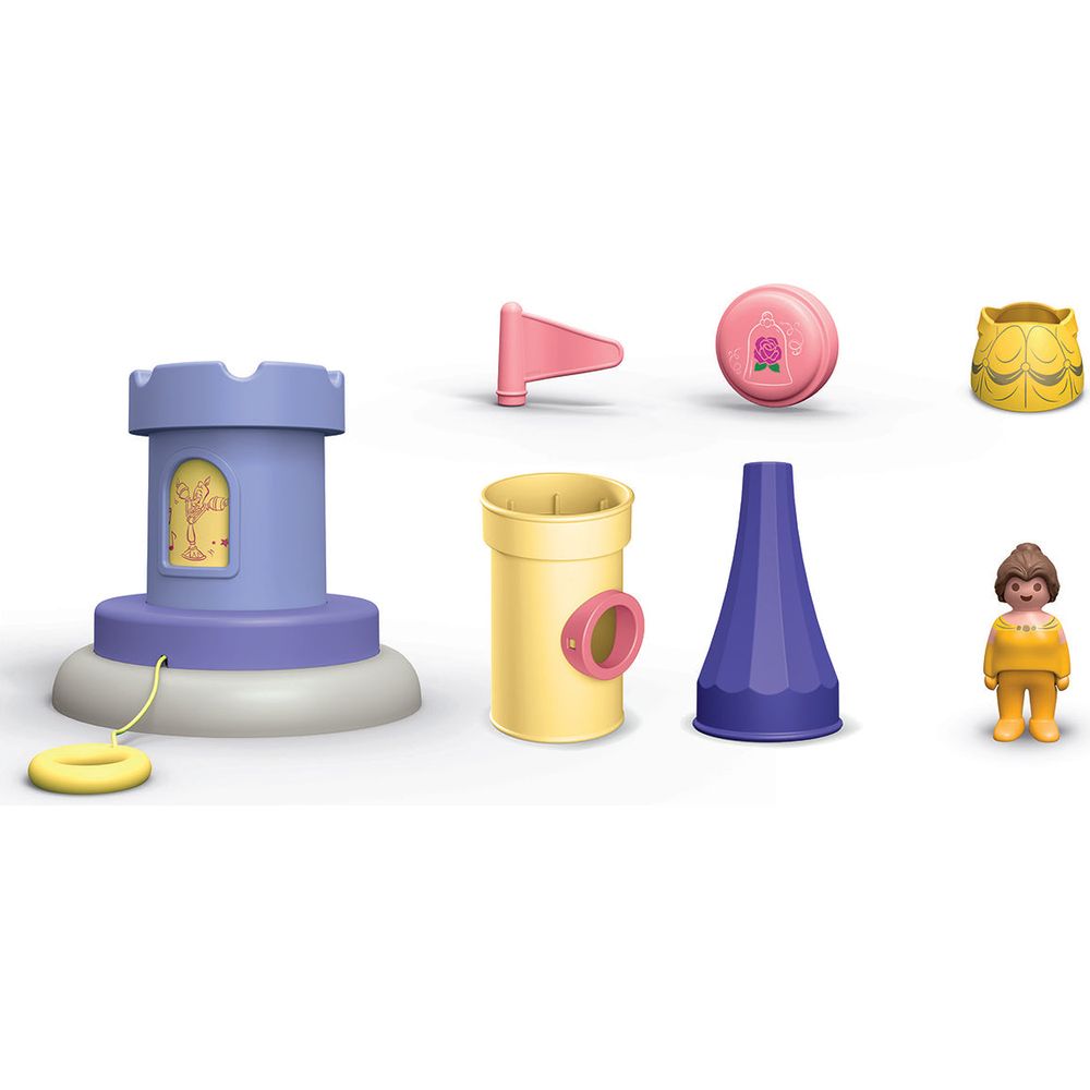 Playmobil - Playmobil Junior & Disney: Belle's Play Tower with Sound Playset - Preschool