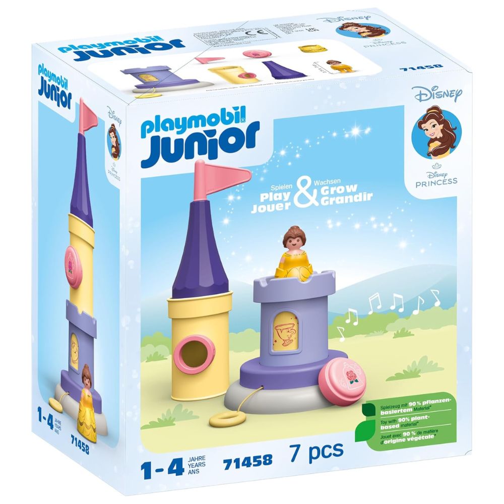 Playmobil - Playmobil Junior & Disney: Belle's Play Tower with Sound Playset - Preschool