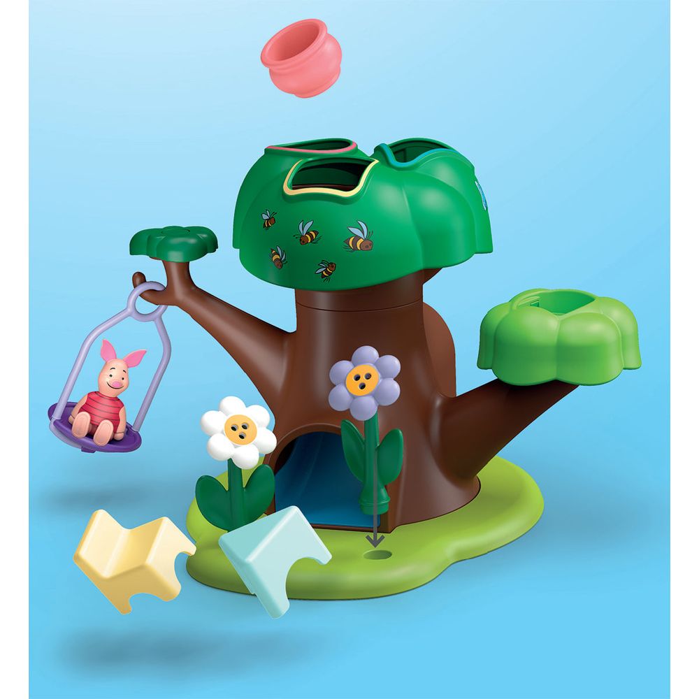 Playmobil - Playmobil Junior & Disney: Winnie the Pooh's & Piglet's Tree House Playset - Preschool