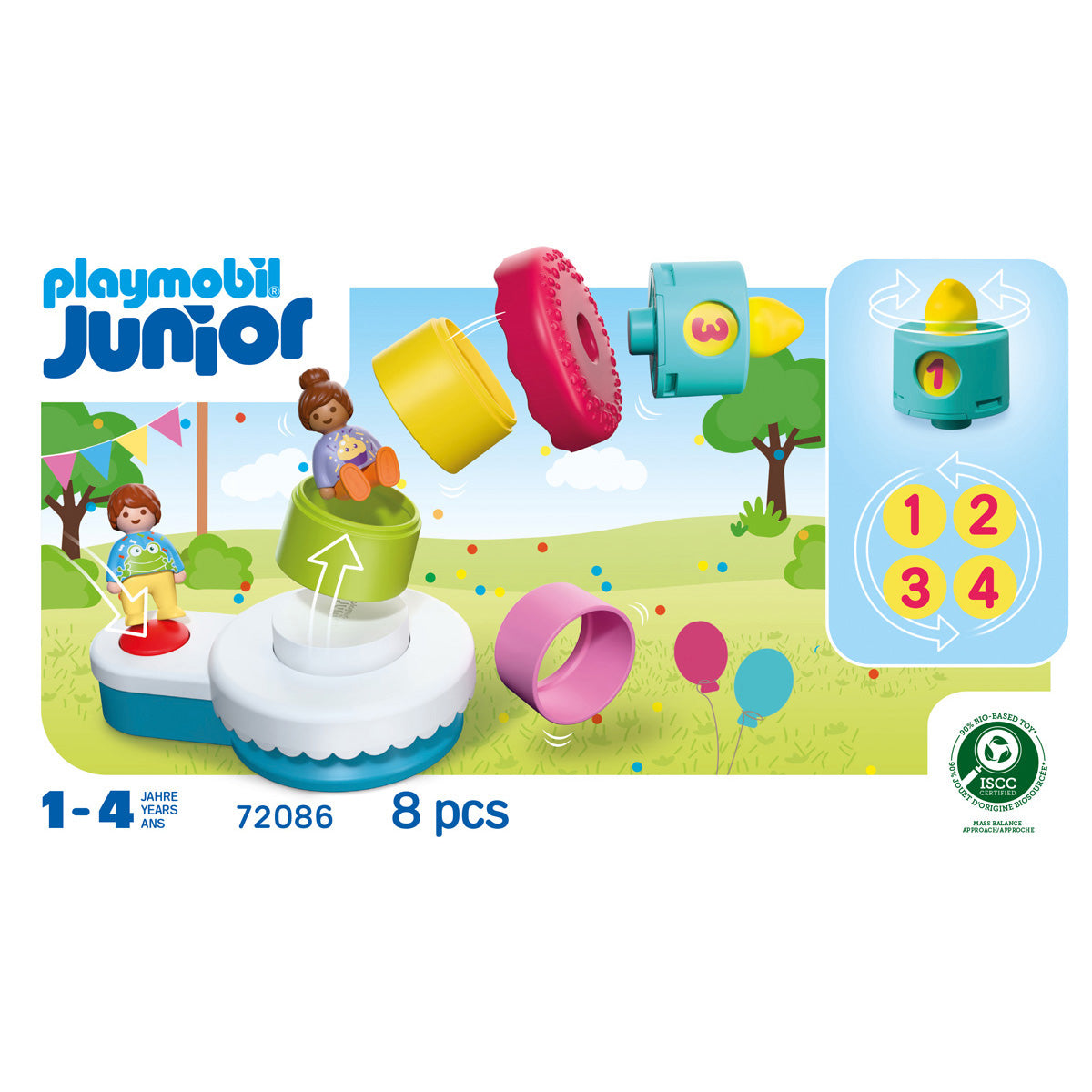 Playmobil - Playmobil Junior: Popping Surprise Birthday Cake Playset - Preschool