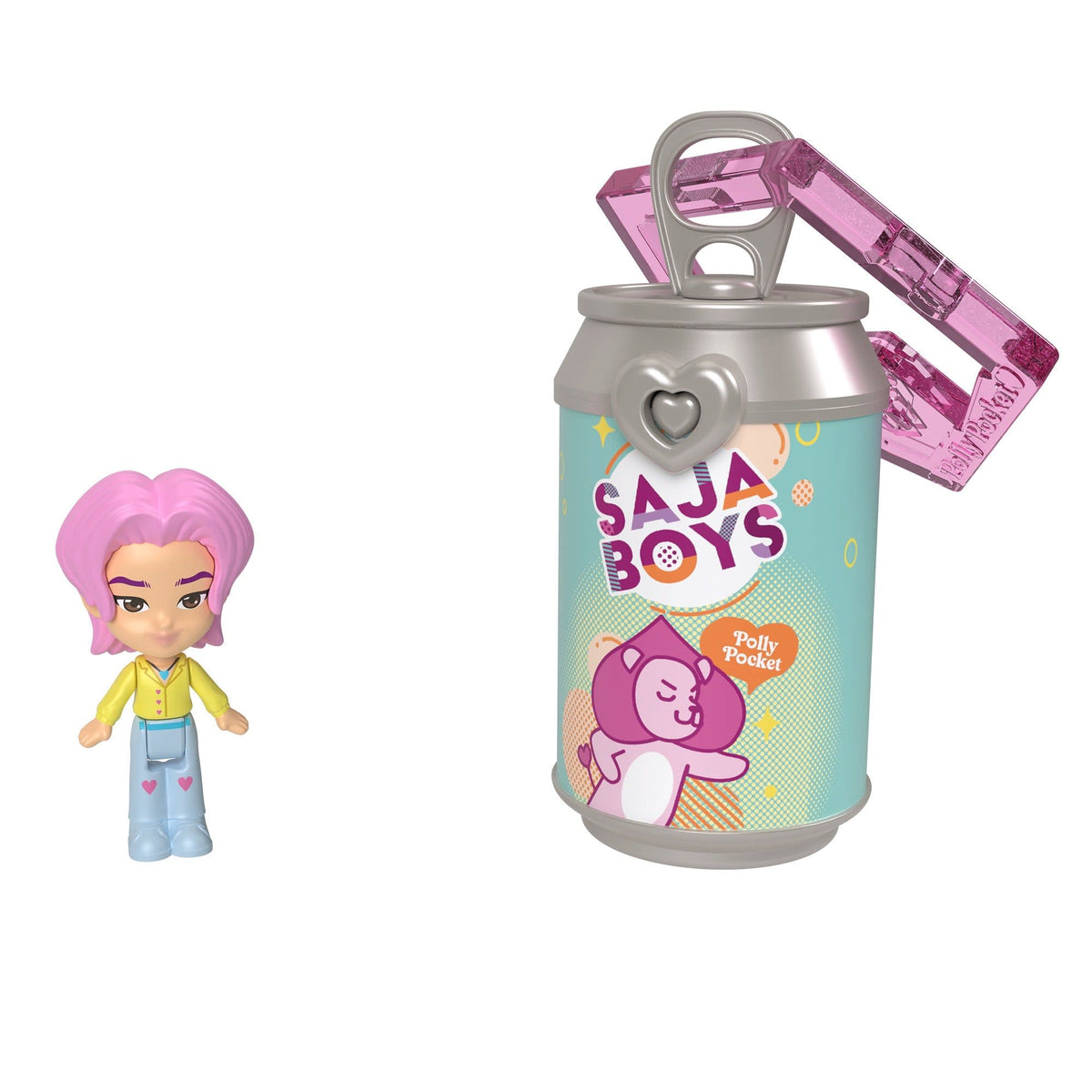 KPop Demon Hunters - Polly Pocket x KPop Demon Hunters Saja Boys 5-Pack - Dolls
