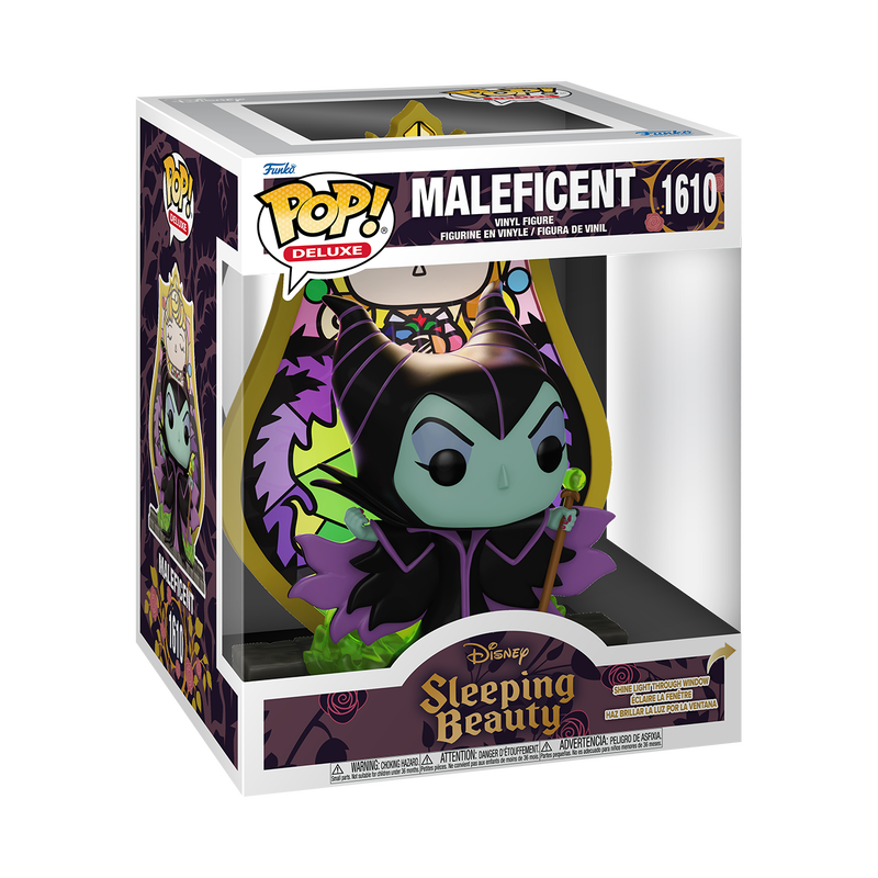 Funko - Pop! Deluxe Maleficent (Princess Aurora Stained Glass) - World of Funko