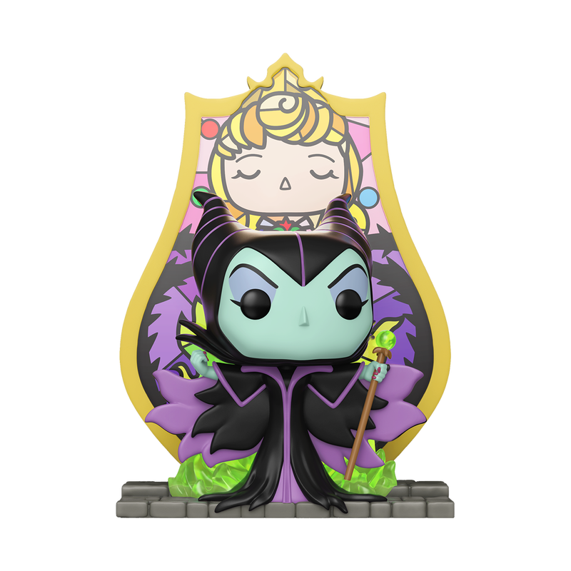 Funko - Pop! Deluxe Maleficent (Princess Aurora Stained Glass) - World of Funko