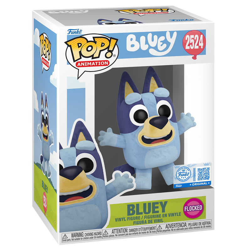 Pop! Bluey Jumping (Flocked)