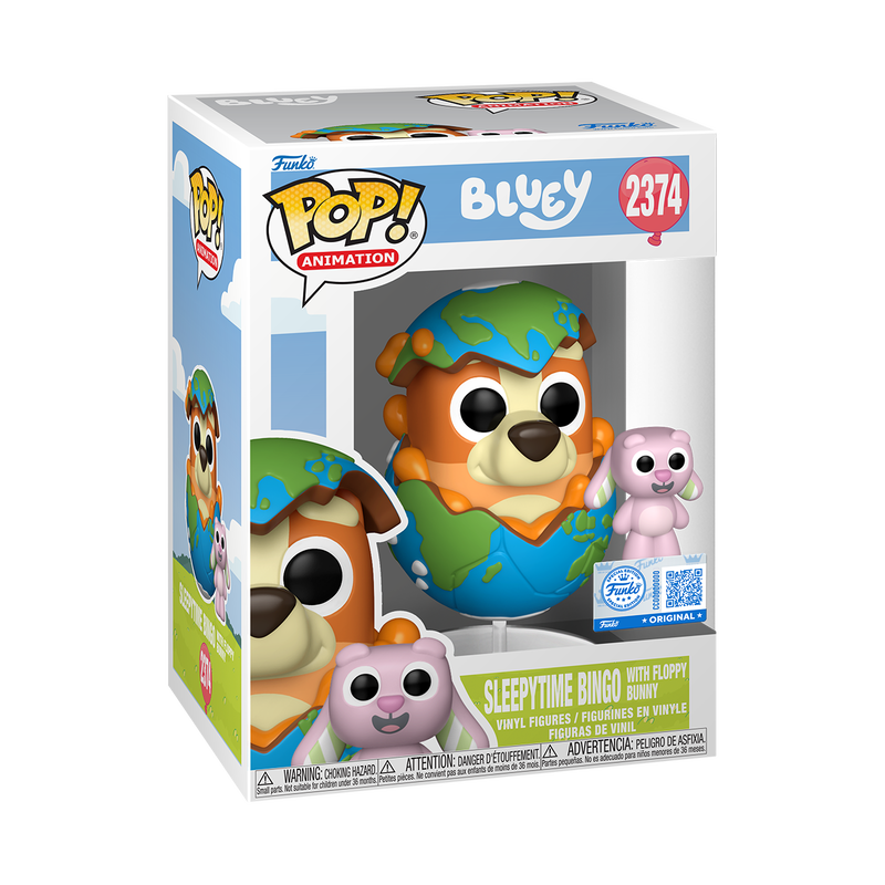 Bluey Pop! & Buddy Sleepytime Bingo with Floppy Bunny