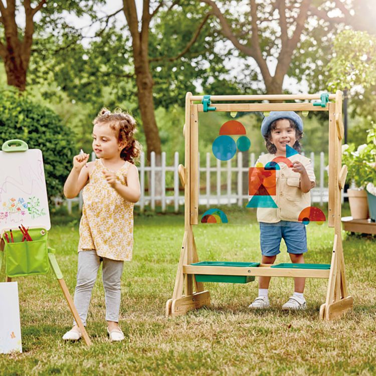 Hape - Portable Bamboo Easel - Creativity