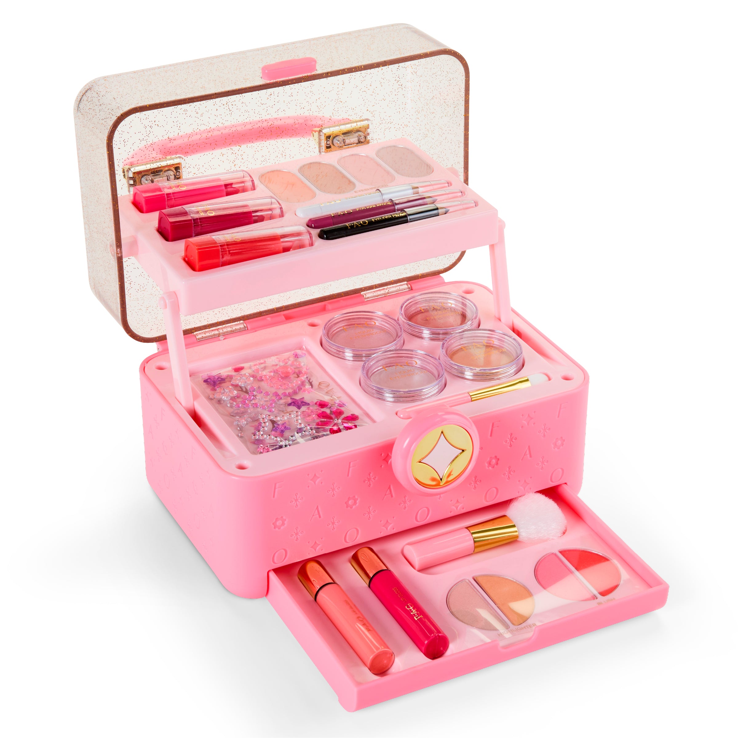 Pro Style Makeup Caddy - 27-Piece Cosmetic Set | FAO Schwarz