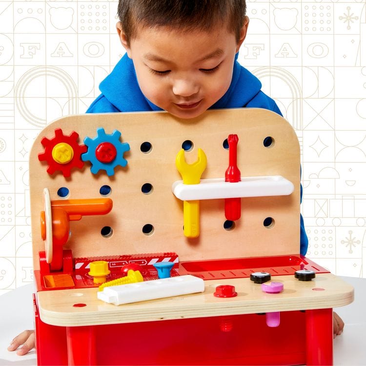 FAO Schwarz - Pro Tools Workbench 4-in-1 Hardware Station - Preschool