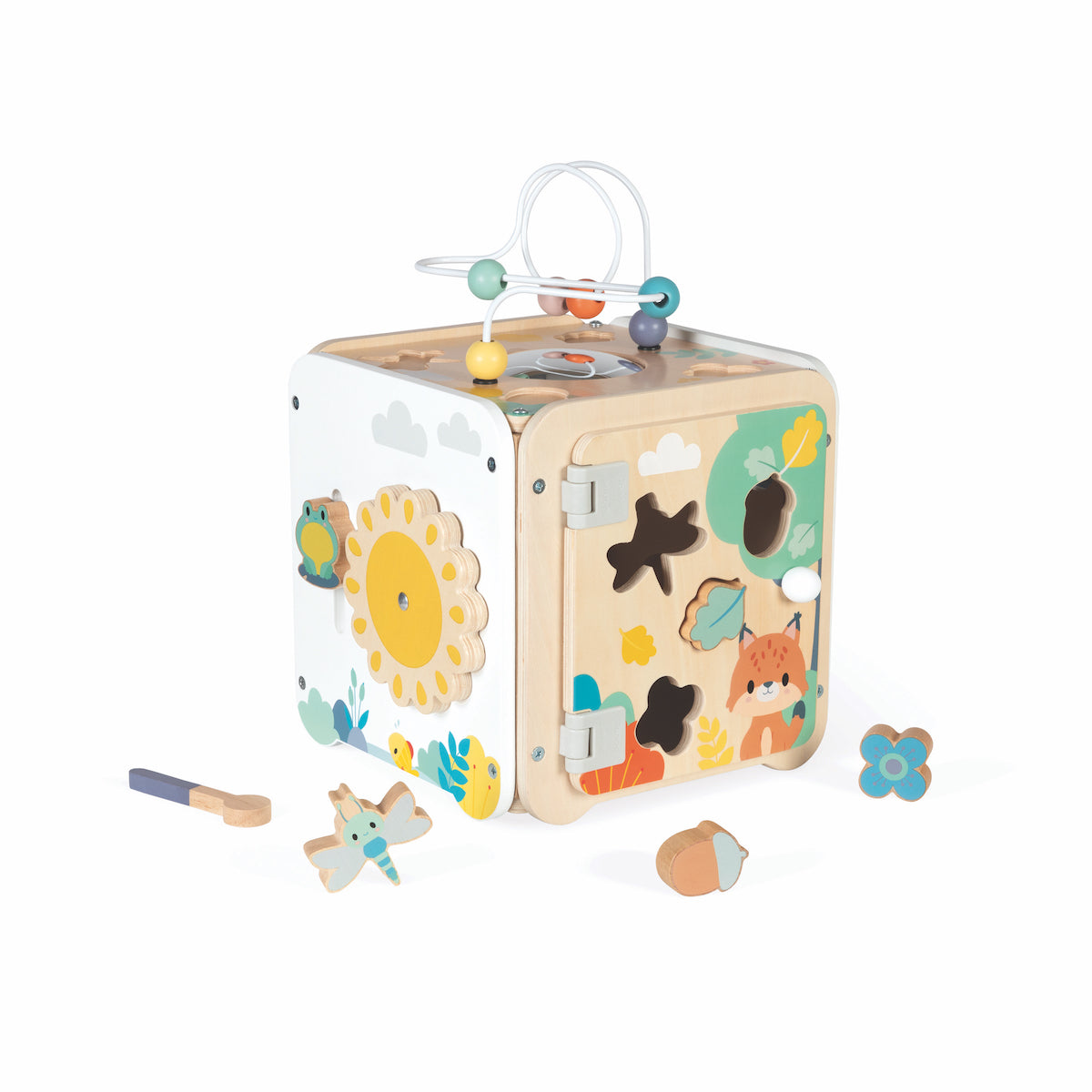 Janod - Pure Large Multi-Activity Cube - Infants