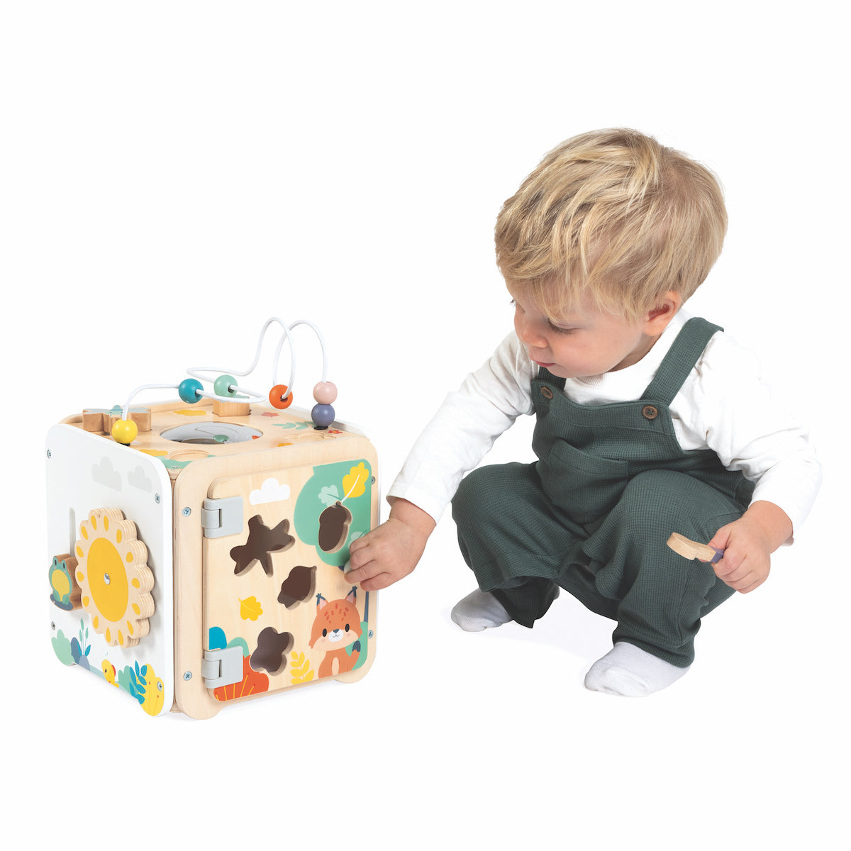 Janod - Pure Large Multi-Activity Cube - Infants