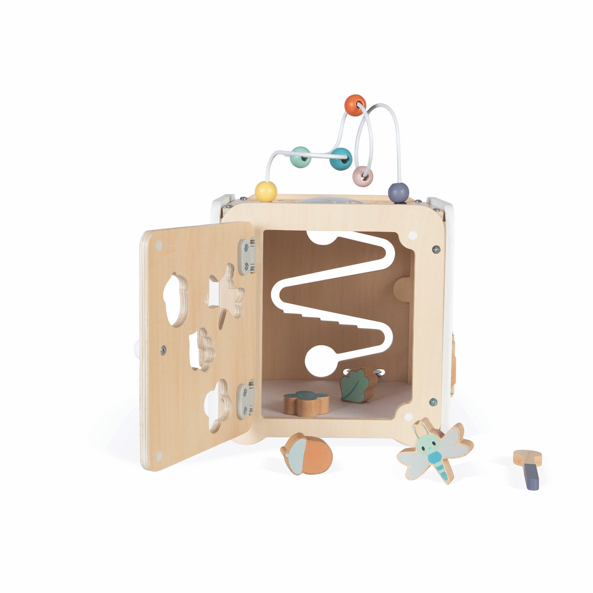 Janod - Pure Large Multi-Activity Cube - Infants