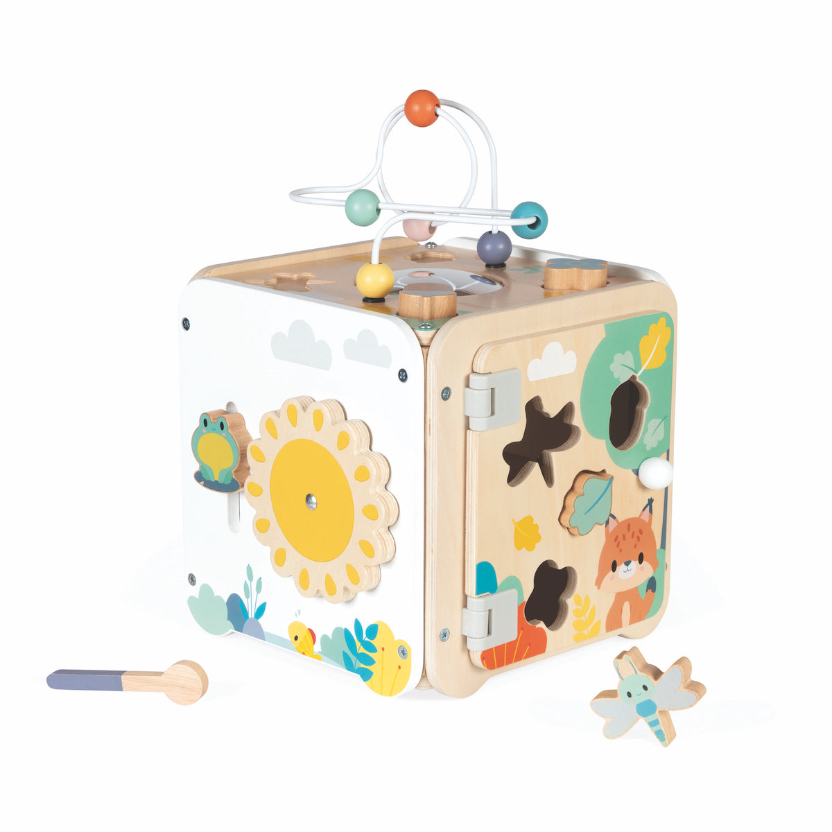 Janod - Pure Large Multi-Activity Cube - Infants