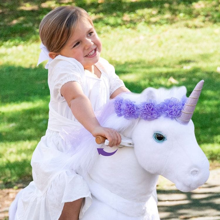 PonyCycle, Inc. - Purple Model X Ride-On Unicorn - 3-4 Years - Preschool