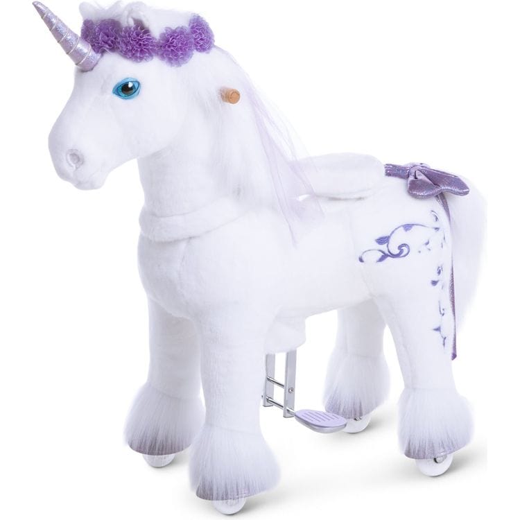 PonyCycle, Inc. - Purple Model X Ride-On Unicorn - 4-7 Years - Outdoor