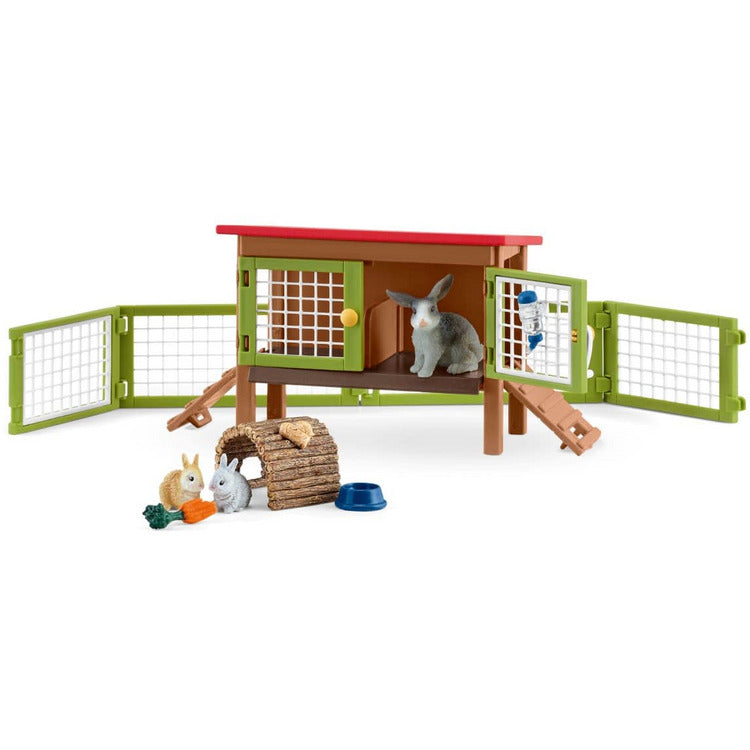 Schleich - Rabbit Hutch Set - STEM