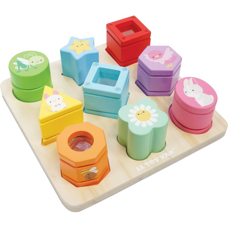 Le Toy Van - Rainbow Sensory Shape Sorter - 10 Pieces - Infants