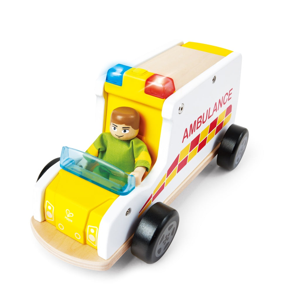 Hape - Rapid Response Toy Ambulance - Preschool