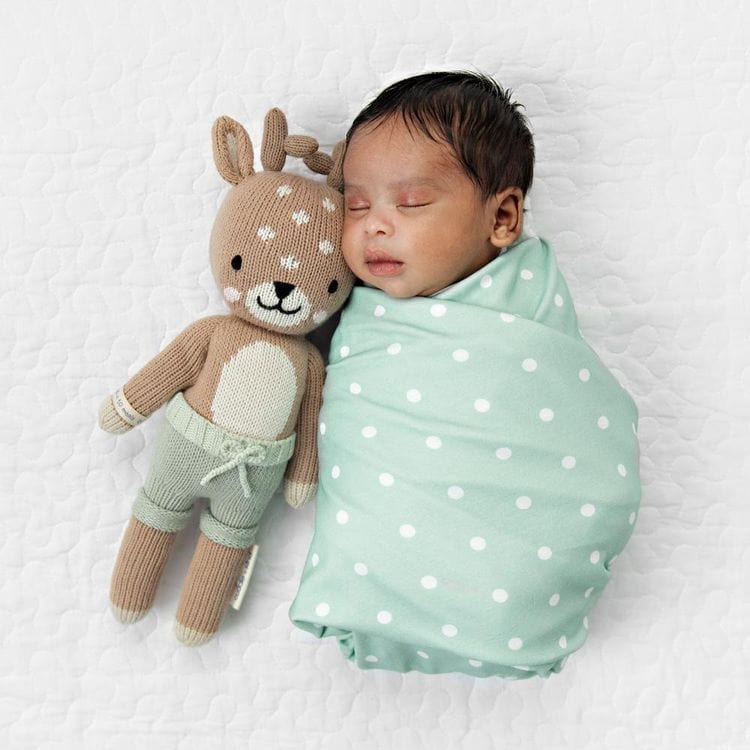 Cuddle And Kind - Regular 20" Elliott the Fawn Hand-Knit Doll - Plush